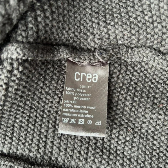 Crea Concept Pure Wool Cable Knit Flared Peplum Hem Short Sleeve Sweater - Picture 8 of 14